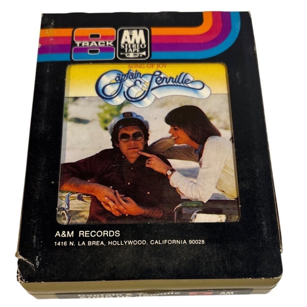 Captain & Tennille Song Of Joy 8 Track A&M Records Stereo Tape With Slipcase